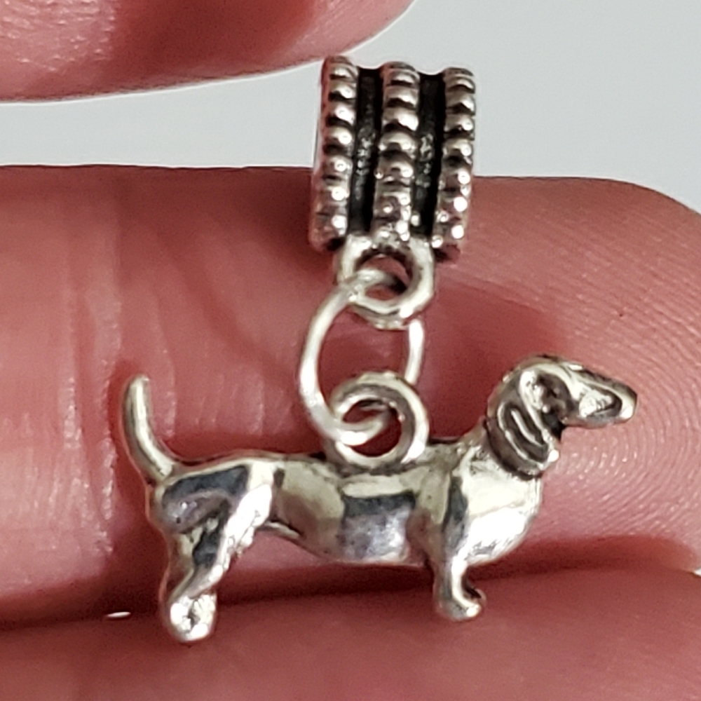 Dachshund dog necklace pendant for silver chain handmade New decorative